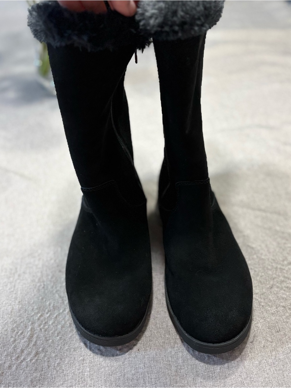 Target Black Faux-Shearling Mid-Calf Winter Boots - Picture 2 of 10